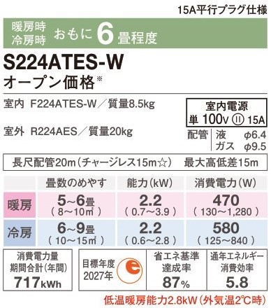 S224ATES-W価格