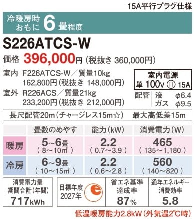 CXシリーズ2026年モデル 6畳程度